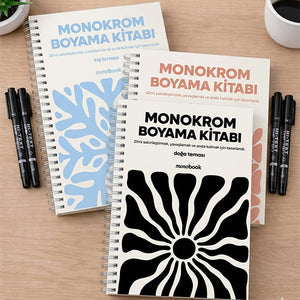 HalBook - Monokrom Boyama Kitabı Seti