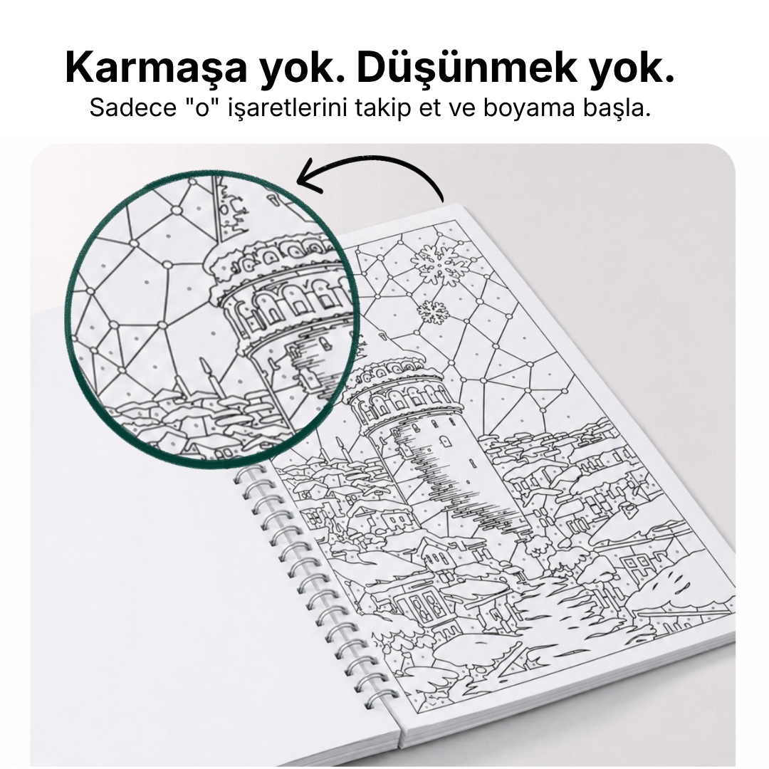 HalBook - Monokrom Boyama Kitabı Seti