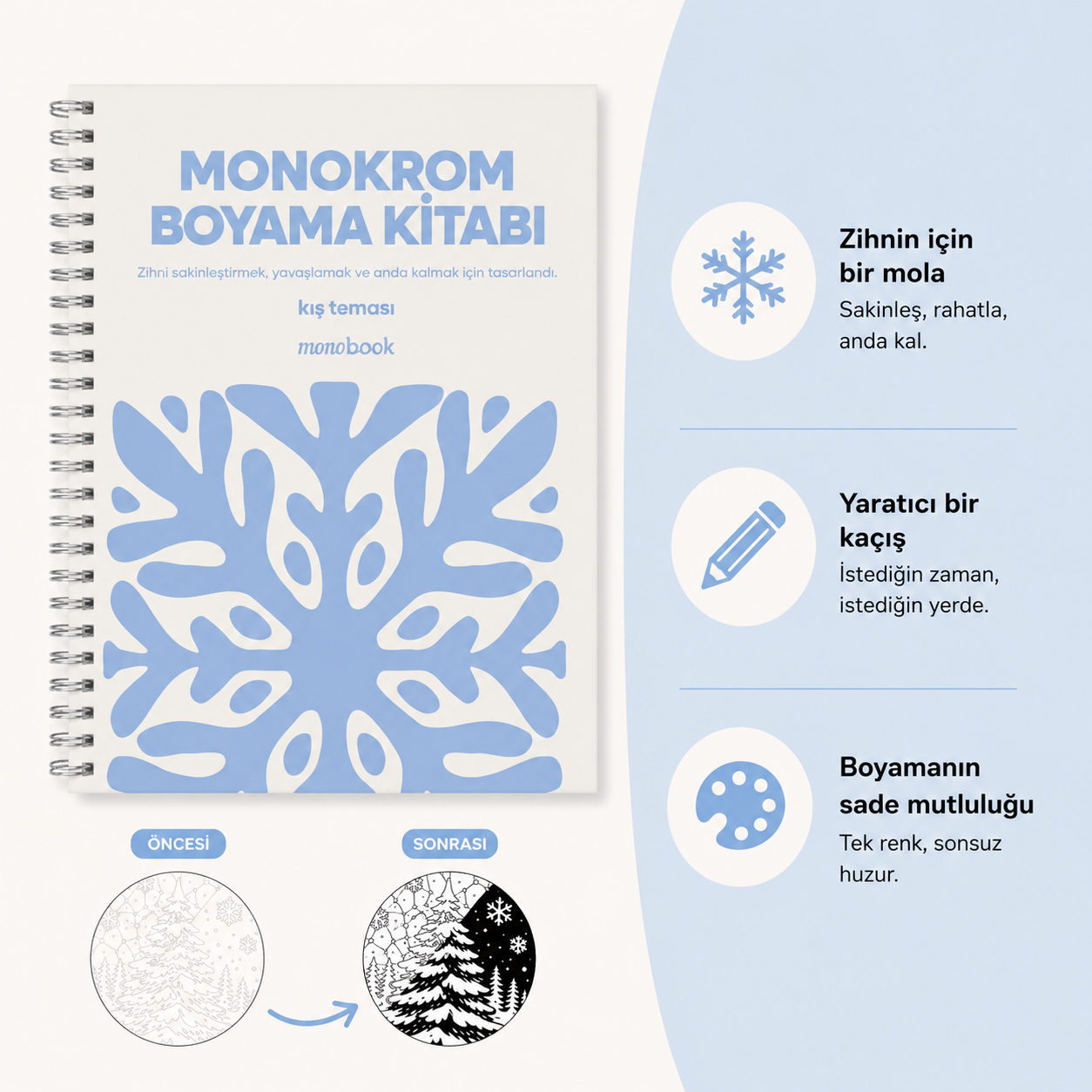 HalBook - Monokrom Boyama Kitabı Seti